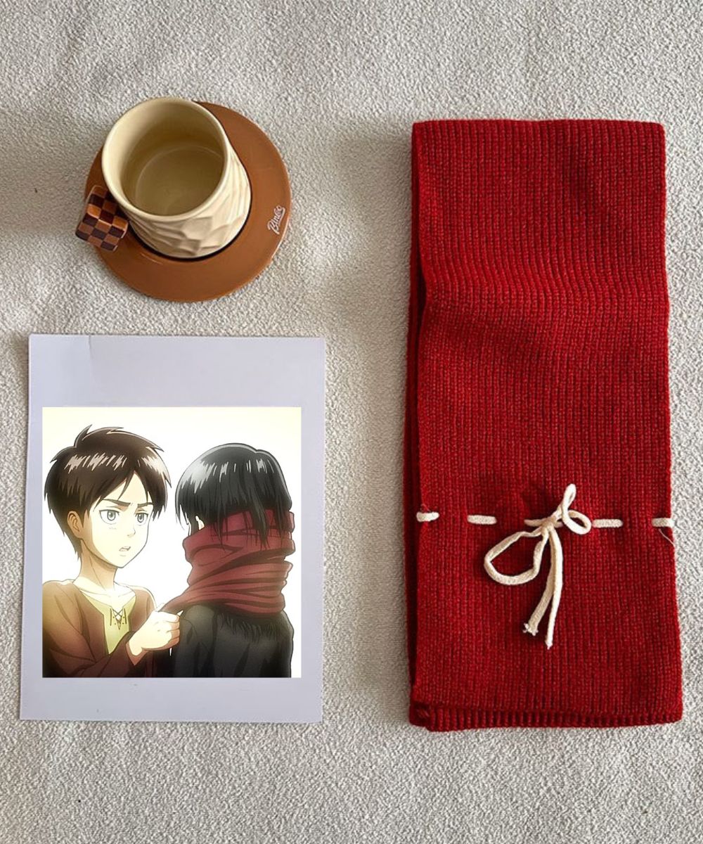 미카사의 빨간 스카프 — 사랑과 충성의 상징 ❤️