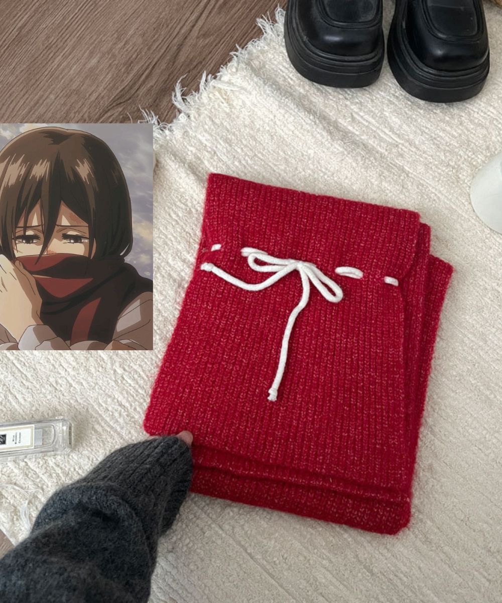 미카사의 빨간 스카프 — 사랑과 충성의 상징 ❤️